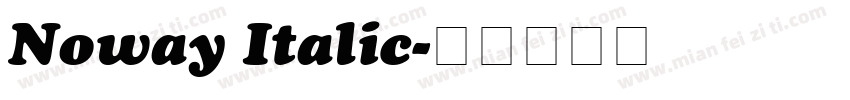Noway Italic字体转换
